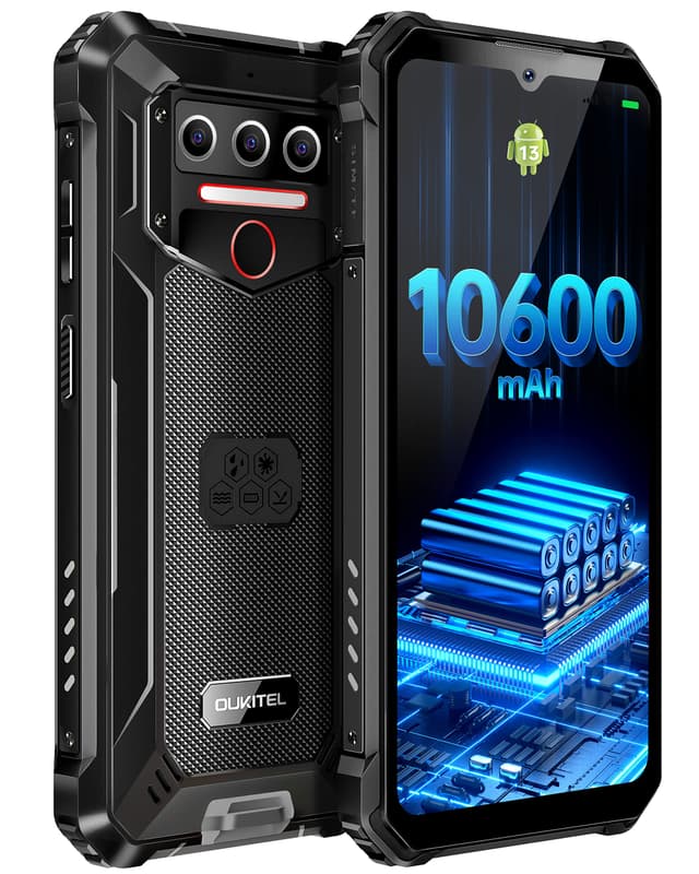 📱 OUKITEL WP23 Android 13 Outdoor Handy 10,600 mAh Rugged Smartphone Ohne Vertrag 6,517 Zoll HD+ 7GB+64GB 1TB Erweiterbar 🌟