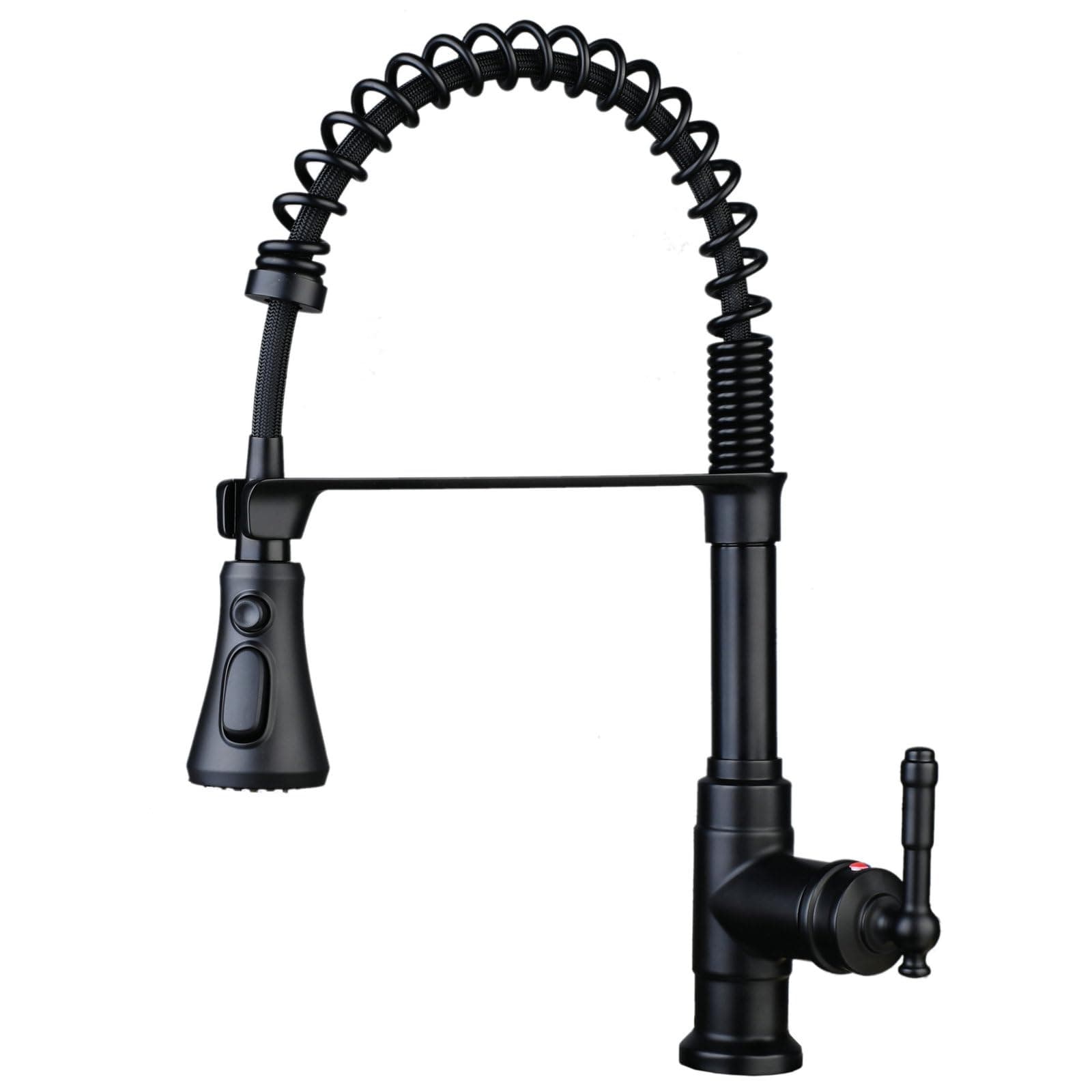 🌟 Super Deal! Schwarze Küchenarmatur mit Pull Down Sprayer und 3 Modi 🚿