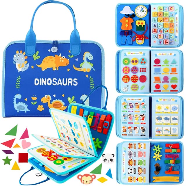 🧩 KAHOUI Busy Board Montessori Spielzeug ab 1-4 Jahre 🎨