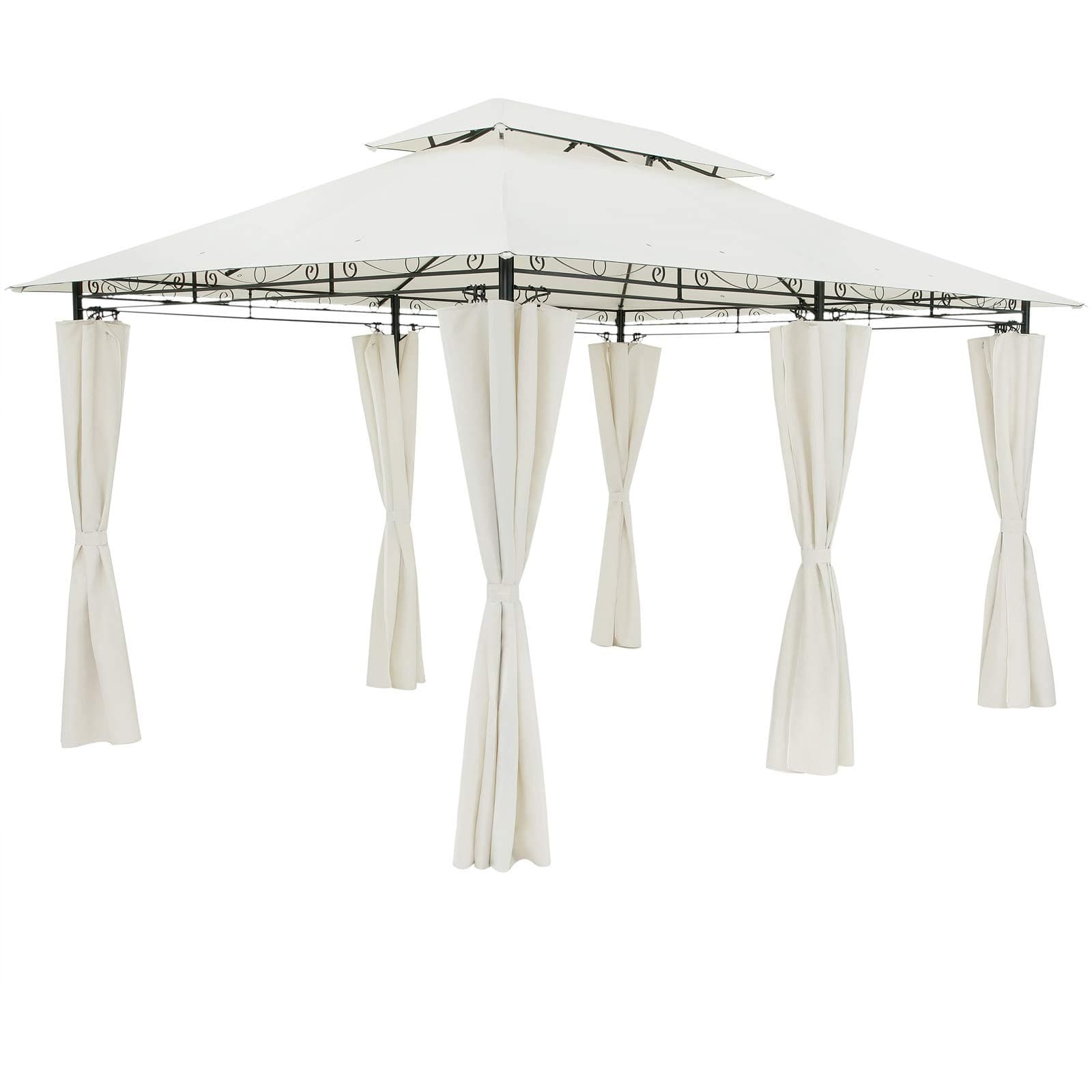 Casaria® Pavillon Topas 3x4m Metall Wasserabweisend UV-Schutz 50+ 🌞