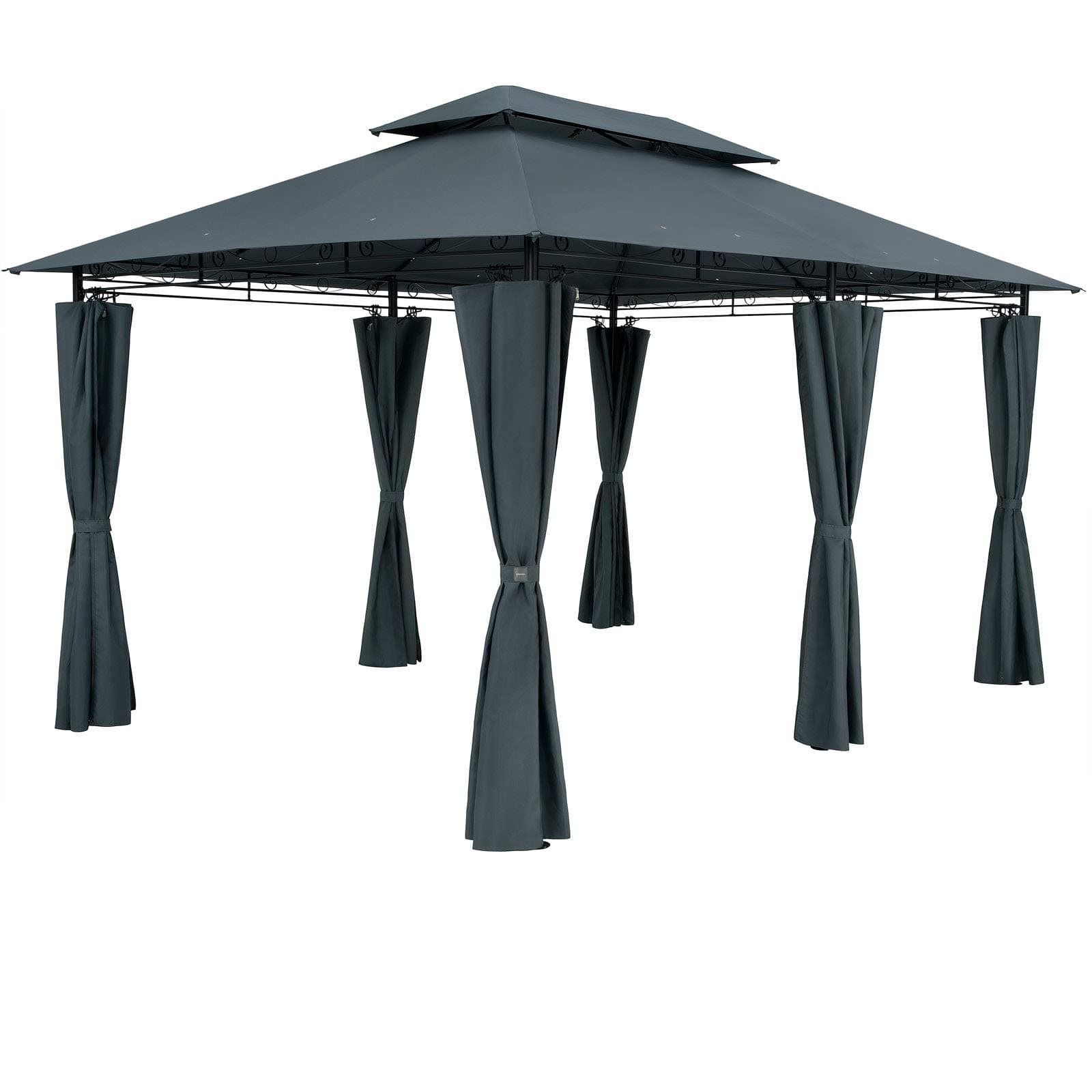 Angebote: Casaria® Pavillon Topas 3x4m Metall 🌞 Gartenpavillon Anthrazit