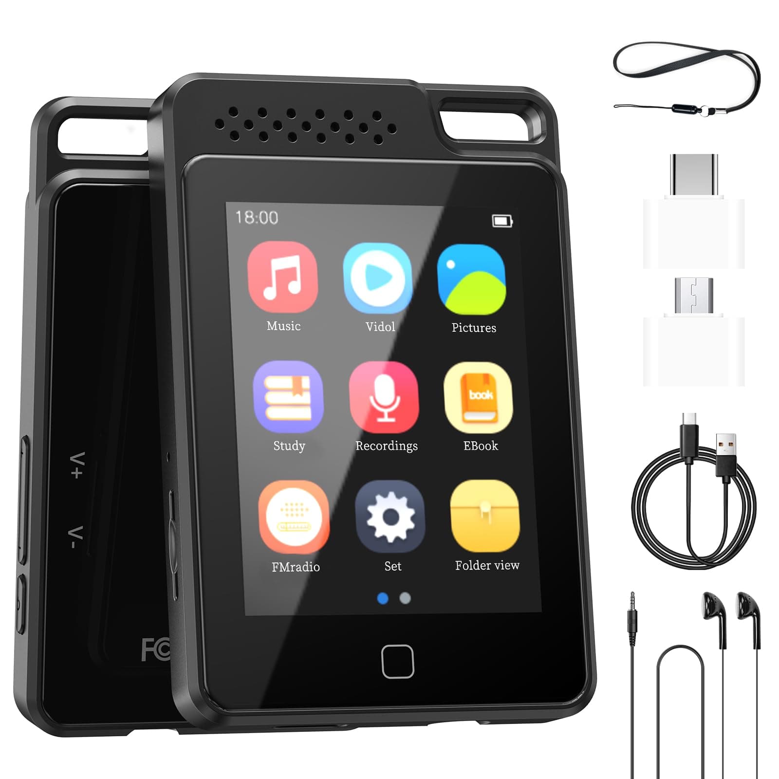 BOOTEEK MP3 Player 64 GB mit Touchscreen und Bluetooth 5.0 🎶🎧🔃