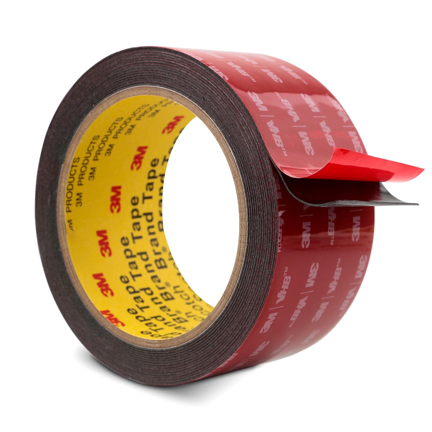 3M Doppelseitiges Klebeband Montageband 50mm x 4.7m Schwarz 1 Rollen 0.6mm dick 5925 Schaumstoffband Schwerlast Extra Stark 🚗🏠