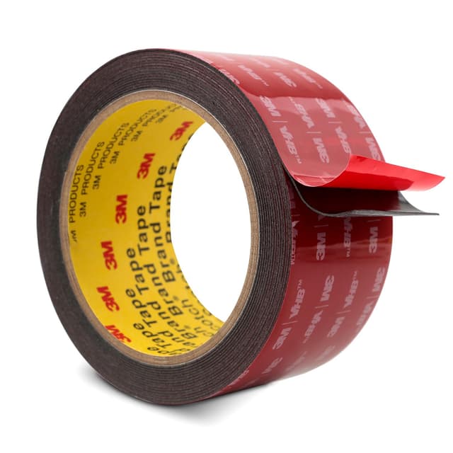 3M Doppelseitiges Klebeband Montageband 50mm x 4.7m Schwarz 1 Rollen 0.6mm dick 5925 Schaumstoffband Schwerlast Extra Stark 🚗🏠