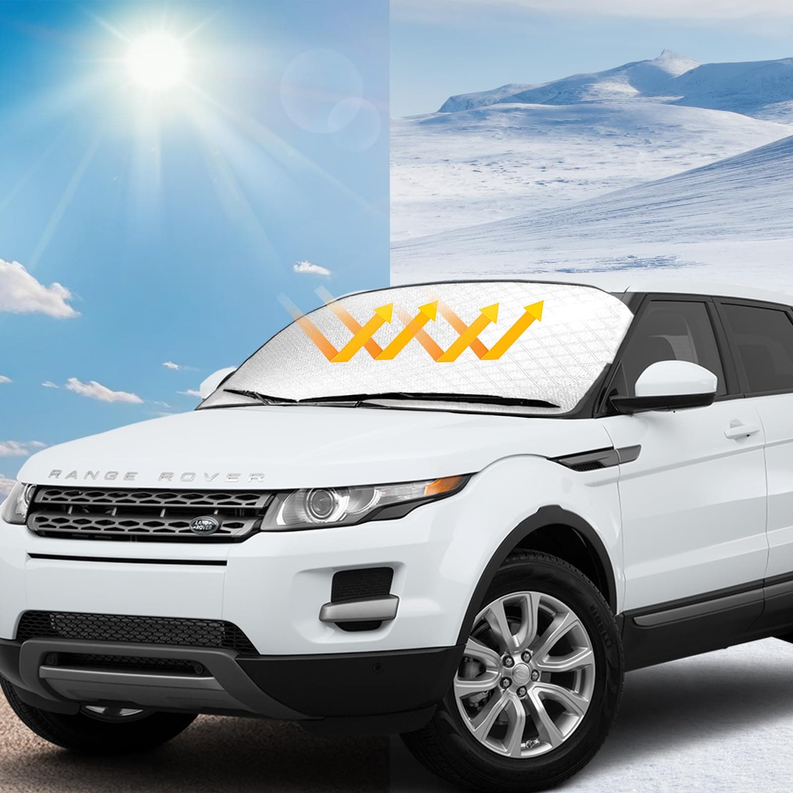 Sonnenschutz Auto Frontscheibe 2 in 1 🌞❄️
