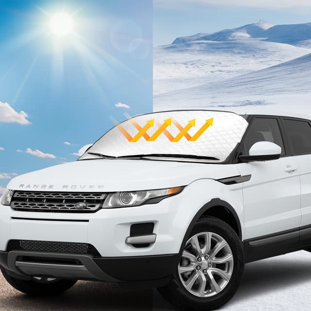Sonnenschutz Auto Frontscheibe 2 in 1 🌞❄️