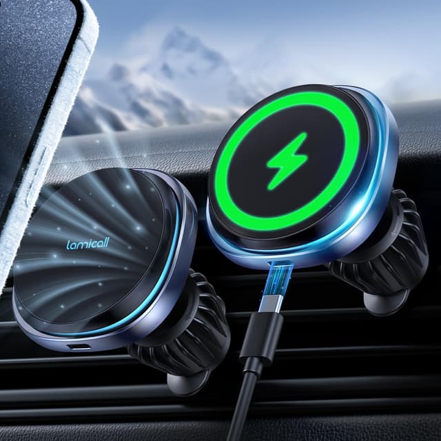 📱 Lamicall 15W Handyhalterung Auto für MagSafe mit Kühlventilator - Deal des Tages 🚗