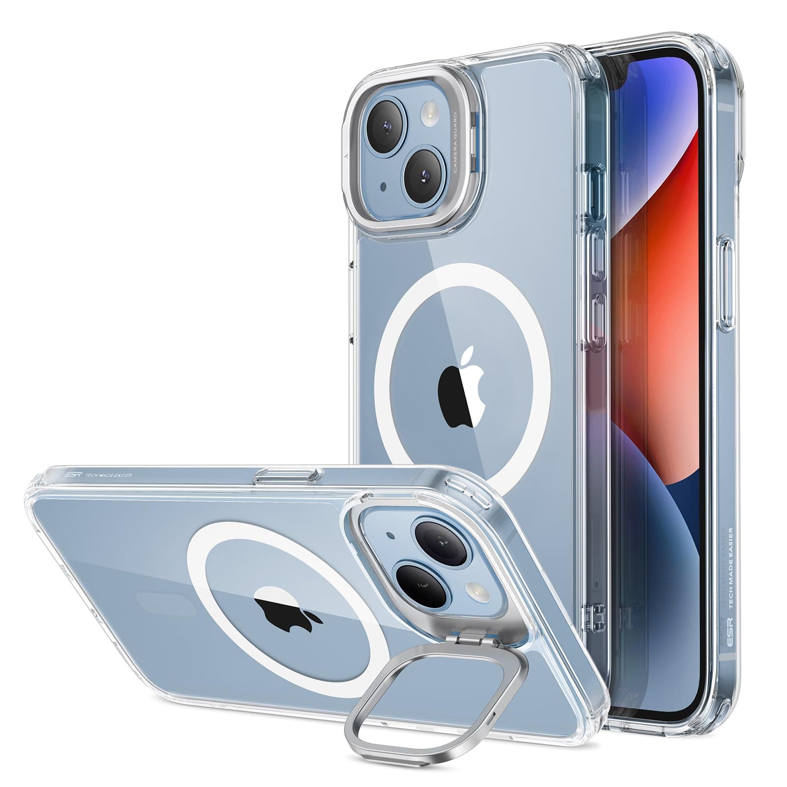 📱🔒 ESR iPhone 13 & 14 Hülle mit MagSafe-Kompatibilität & integriertem Ringständer