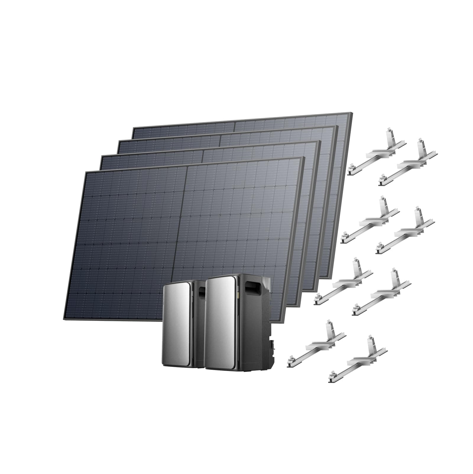 🌞 ECOFLOW STREAM Ultra und AC Pro 3,84kWh Komplettset mit 4x 520W Solarpanel 🌞