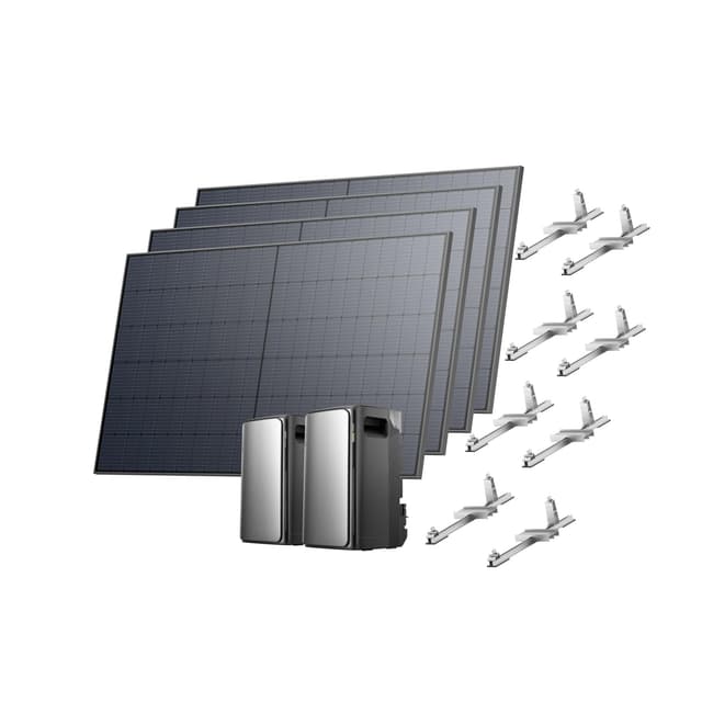 🌞 ECOFLOW STREAM Ultra und AC Pro 3,84kWh Komplettset mit 4x 520W Solarpanel 🌞