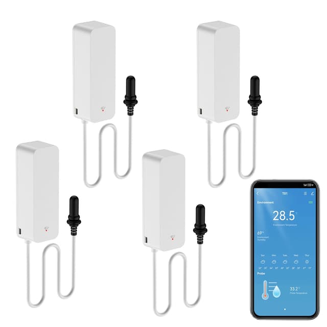 🌡️📱 Smart Thermometer Hygrometer mit Wetterfunktion und Alexa-Unterstützung