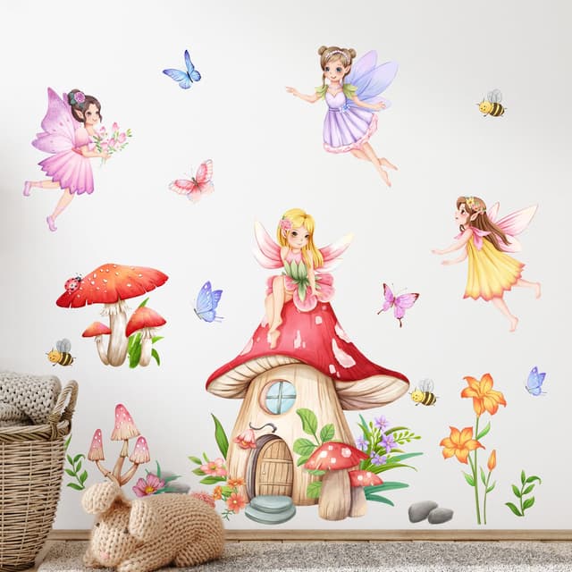 Märchenhafte Wanddekoration für Mädchenzimmer 🍄🧚