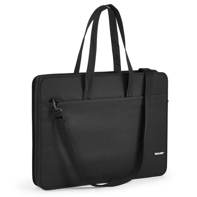 🎨 IMAGE Art Portfolio Tasche 23.6 * 17.7 * 3.14 Zoll - Kunst Tragespeicher Fall mit Schultergurt und versteckter Schnalle 🎨