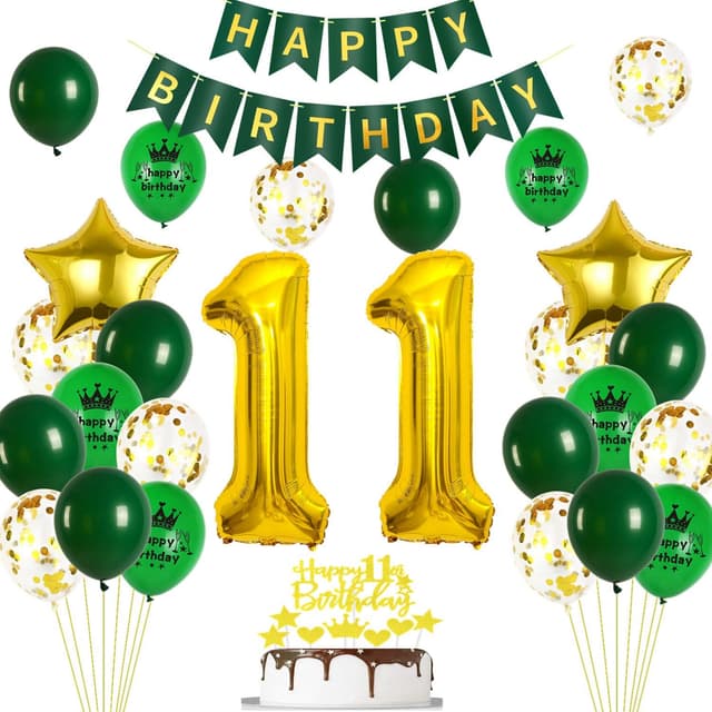 Ohaoduo Luftballons 11. Geburtstag Junge Mädchen Dekoration 🎈🎉
