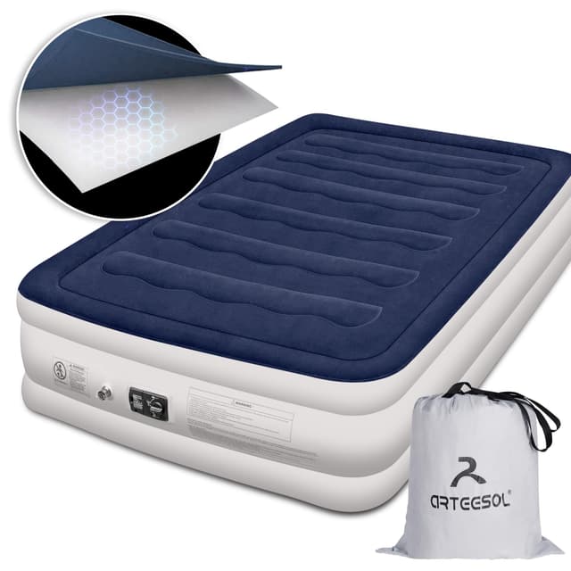 🛏️ Blackace Arteesol Luftbett 2 Personen mit Elektrischer Pumpe