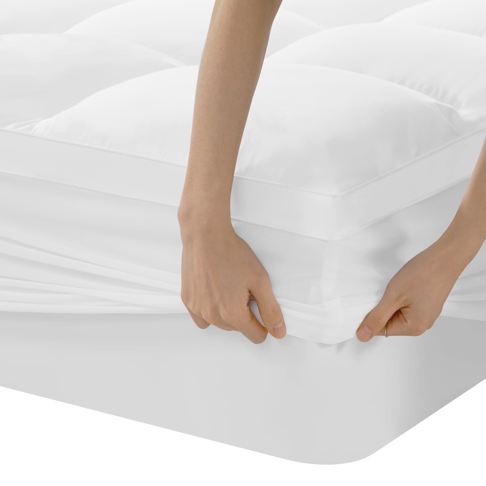 🌟DUANDUAN Dicke Matratzen Topper 140X200cm - 5 cm hoch, Microfaser Matratzentopper mit tiefen Taschen