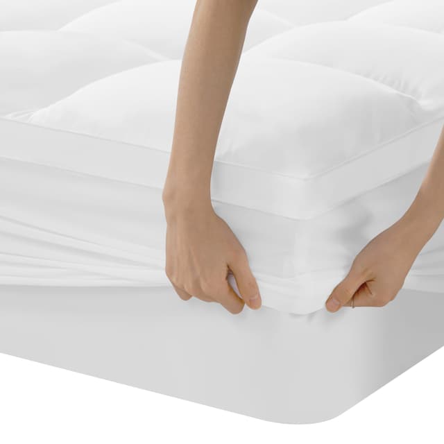 🌟DUANDUAN Dicke Matratzen Topper 140X200cm - 5 cm hoch, Microfaser Matratzentopper mit tiefen Taschen