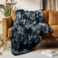 MOOFUN Überwurfdecke aus Kaninchenfell 🛋️