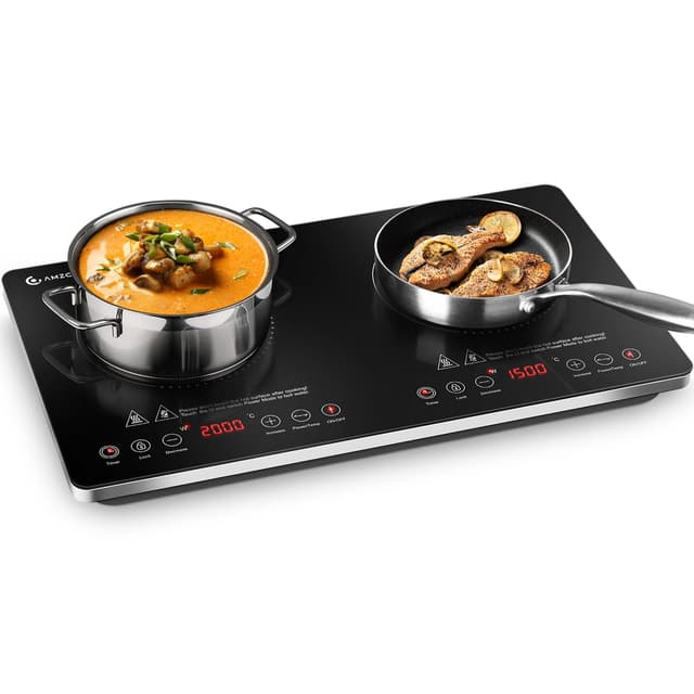 🔥 Angebot: Induktionskochfeld 2 Platten von AMZCHEF 🍳🔪