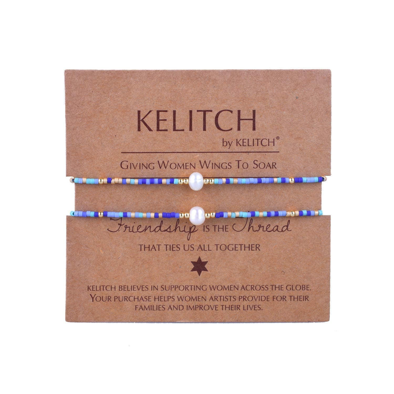 🌟 Tolles Angebot! KELITCH 2PCS Damen Miyuki Perlen Verstellbare Armbänder 🌟
