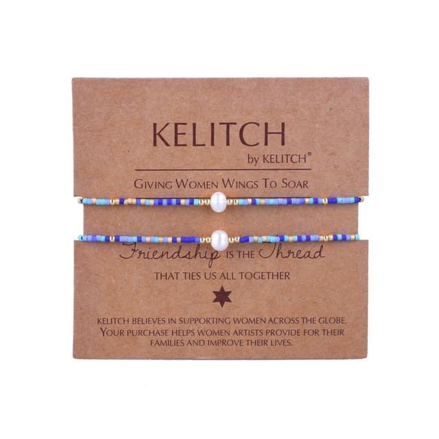 🌟 Tolles Angebot! KELITCH 2PCS Damen Miyuki Perlen Verstellbare Armbänder 🌟