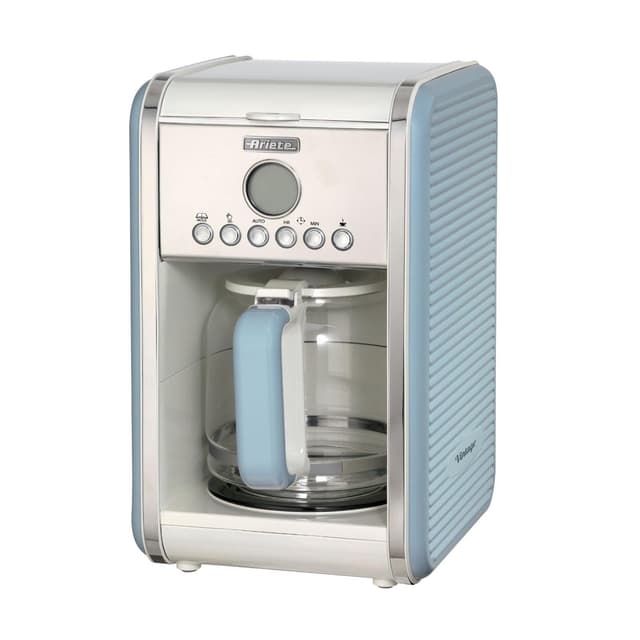 Ariete Vintage 1342 Retro Americano-Kaffeemaschine 🌟 Bis zu 12 Tassen 🌟 24-Stunden-Timer 🌟 Anti-Drip-Funktion