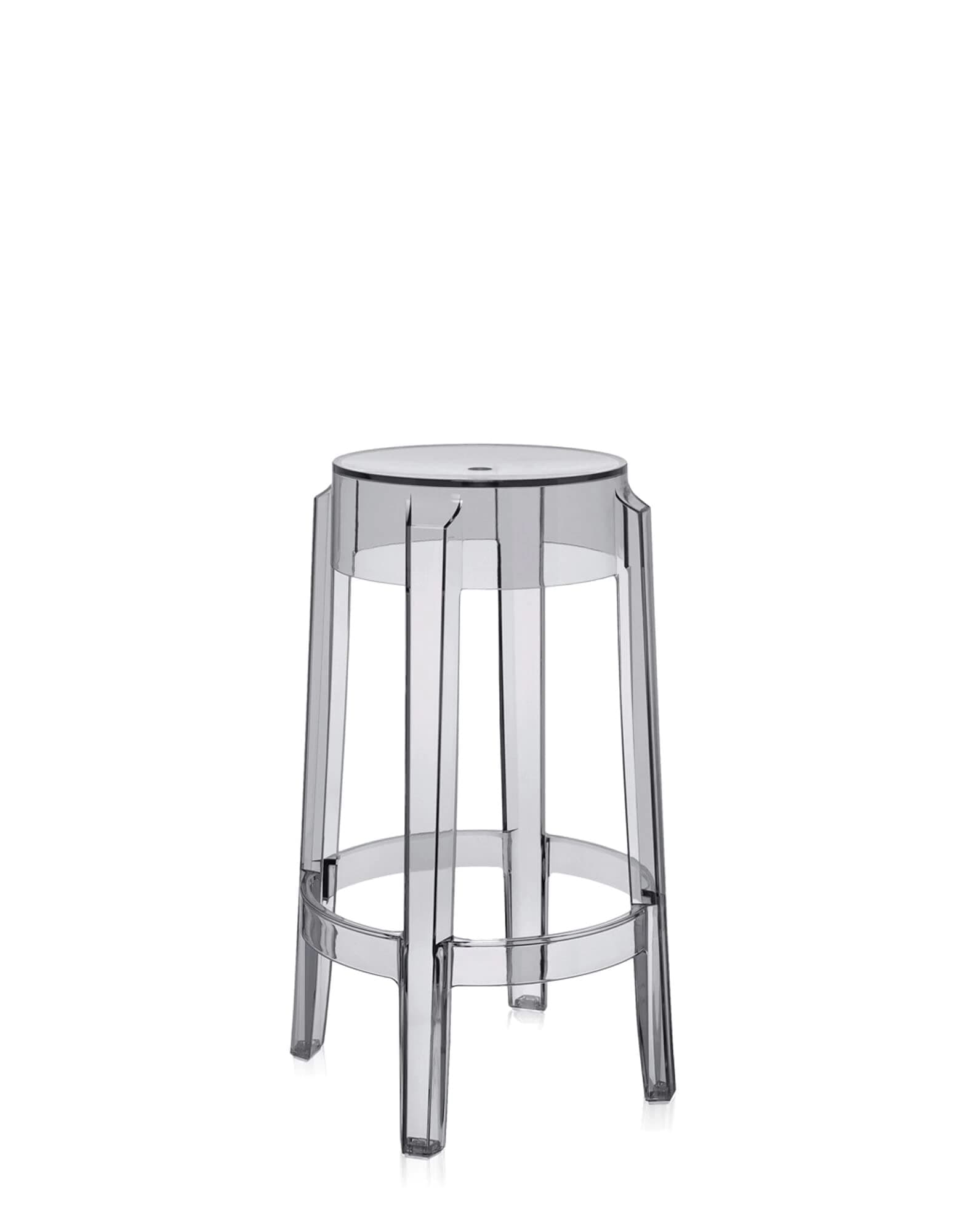 🌟 Deal des Tages! Kartell Charles Ghost Hocker 2er-Set - Fumé