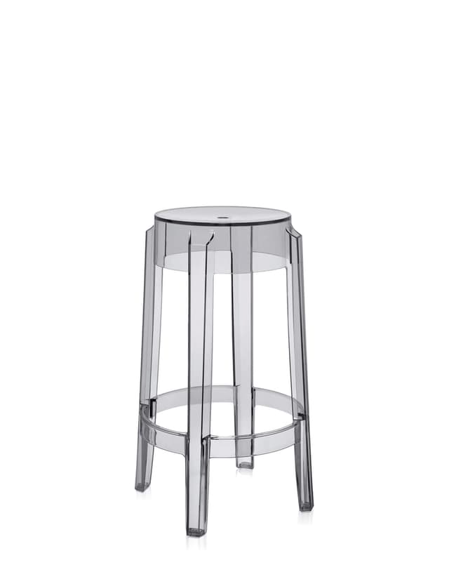 🌟 Deal des Tages! Kartell Charles Ghost Hocker 2er-Set - Fumé