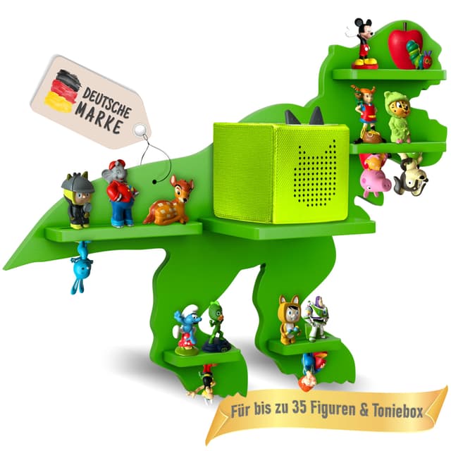 TONIGAL® Tonie Regal Dino 🦖 | Platz für bis zu 35 Tonies