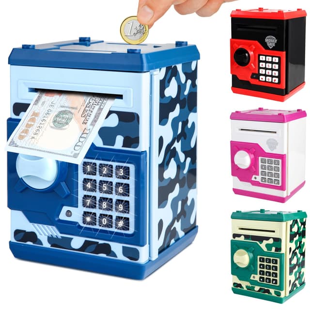 Pup Go Elektronische Spardose für Kinder mit Passwort & Automatischem Geldeinzug 🏧