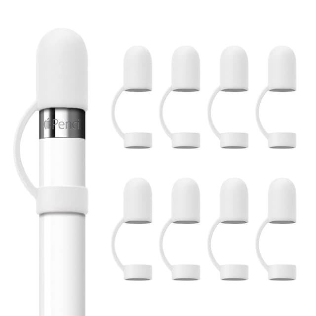 JADEMALL 8 Stück Pencil Kappe Silikon Cap Anti-Lost Ersatzkappe Zubehör Kompatibel mit Pencil 1. Generation 😍