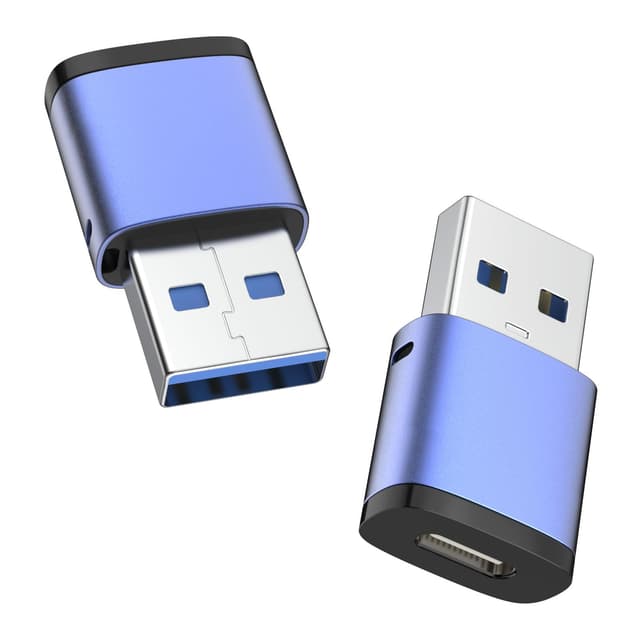 🔌 MoKo USB auf USB-C Adapter 2 Stück - 5Gbps Datenübertragung & 3A Aufladen