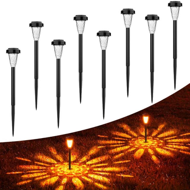 🌞 FIFlying Solarlampen für Außen 🌿 8 Stück LED Solarleuchten Garten Deko