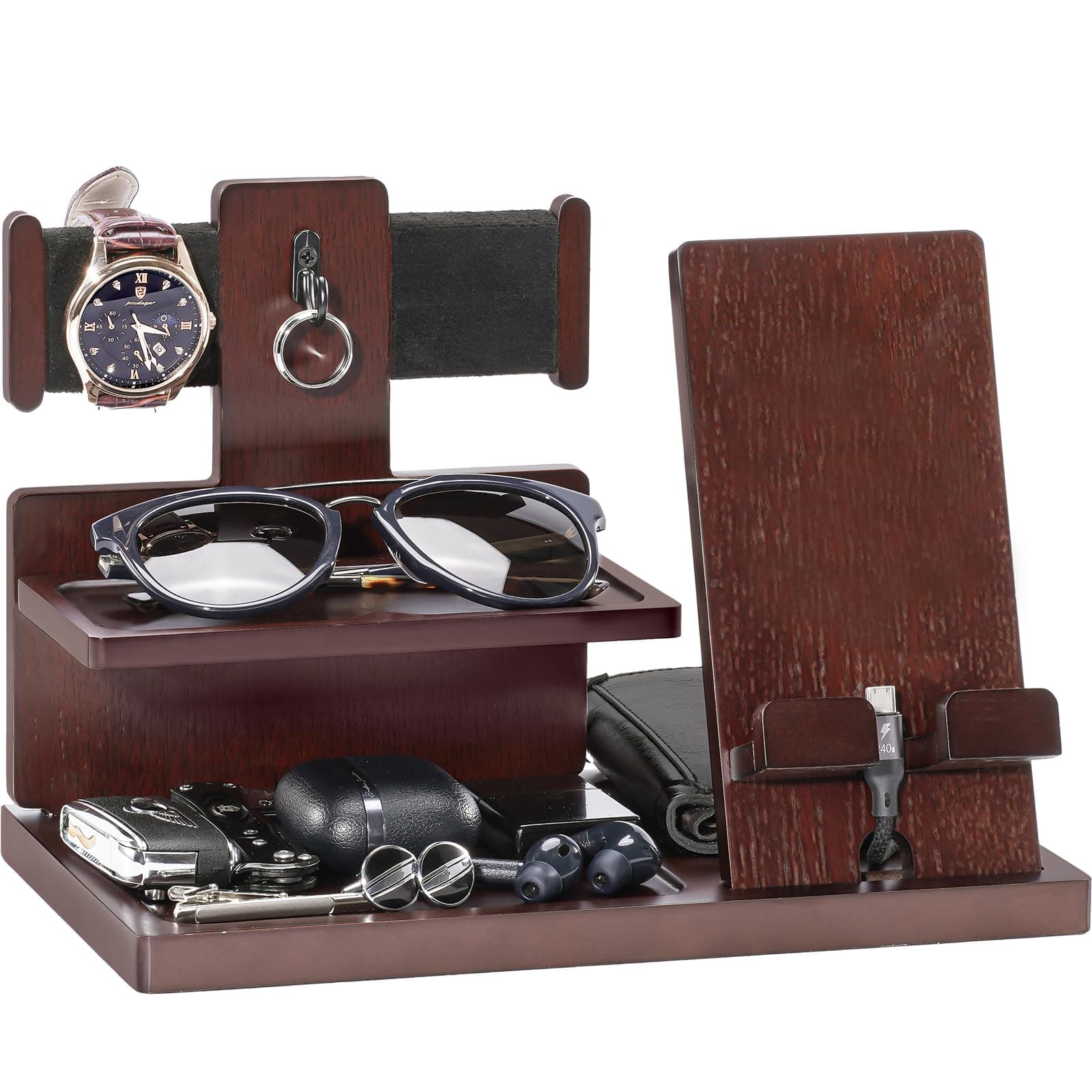 🎁 ProCase Holz Docking Station - Perfektes Geschenk für Ihn! 🎄