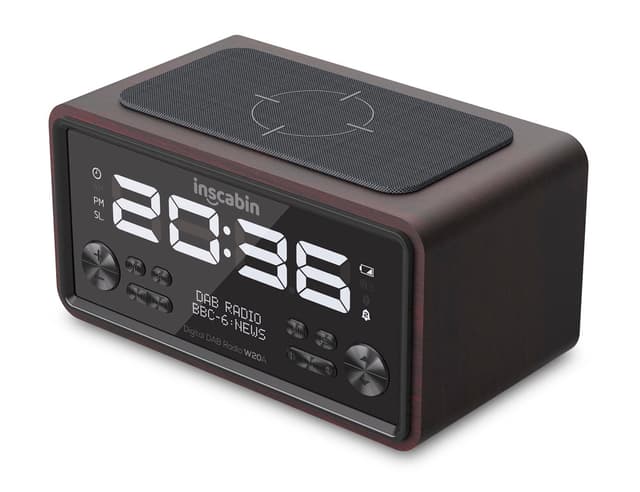 🔊 Inscabin W20A DAB/DAB+ FM Digital-Radiowecker mit Kabelloses Laden 🎶