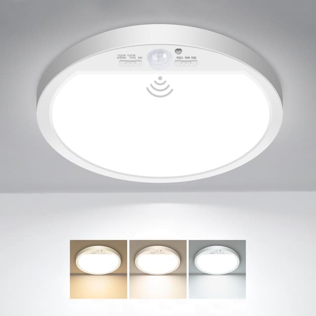 Slochi Lampe Deckenlampe mit Bewegungsmelder Innen 15W 1500LM LED Deckenleuchte 🌟