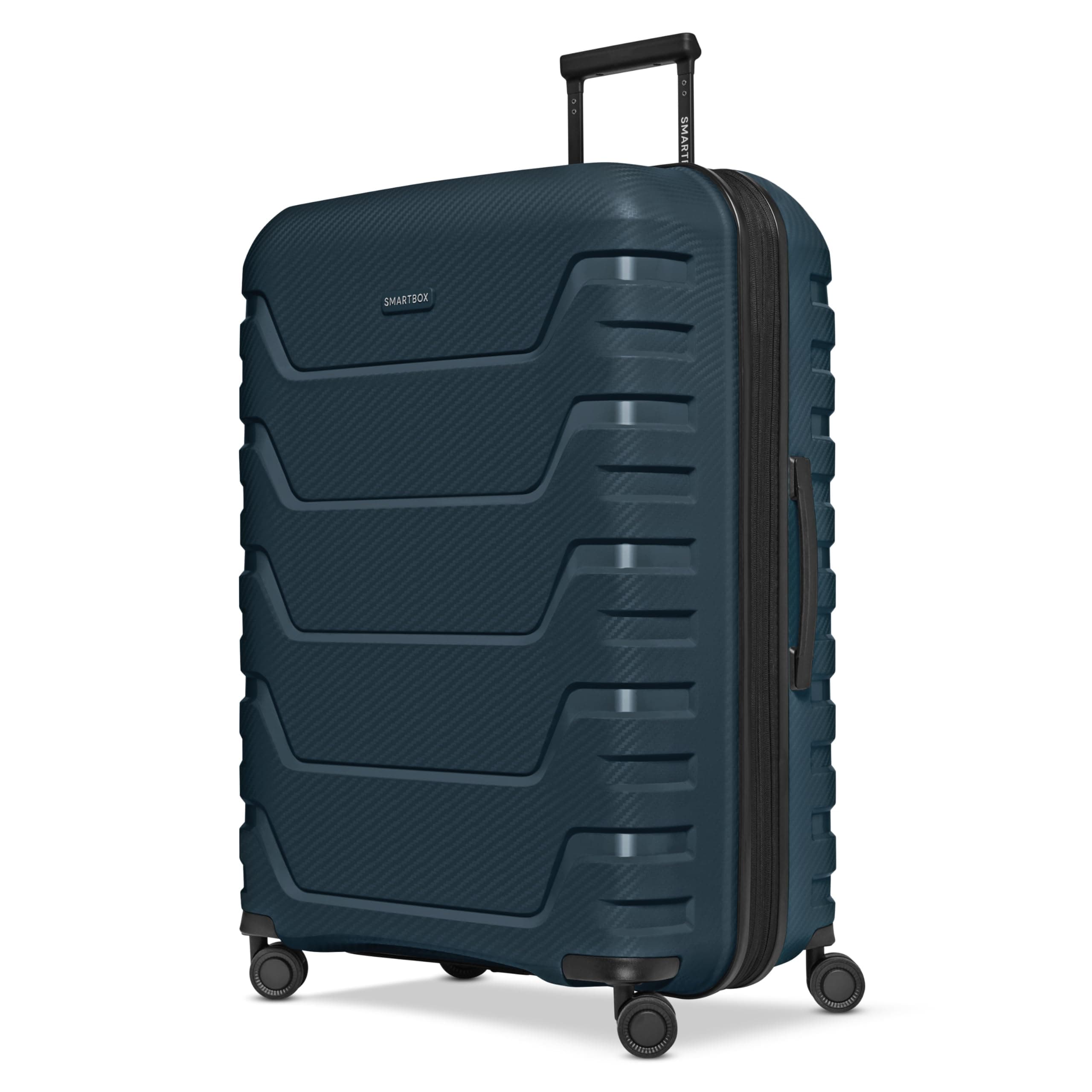 🧳 SMARTBOX Hartschalen Check-in Koffer | Großer XL Trolley 52 x 33x 76 cm | Edition 01 Navy Koffer L (76 cm) erweiterbar 🌟