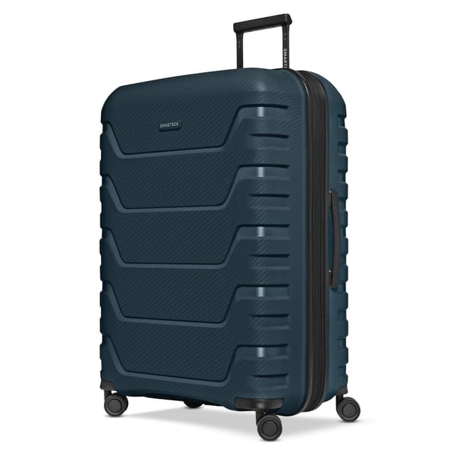 🧳 SMARTBOX Hartschalen Check-in Koffer | Großer XL Trolley 52 x 33x 76 cm | Edition 01 Navy Koffer L (76 cm) erweiterbar 🌟