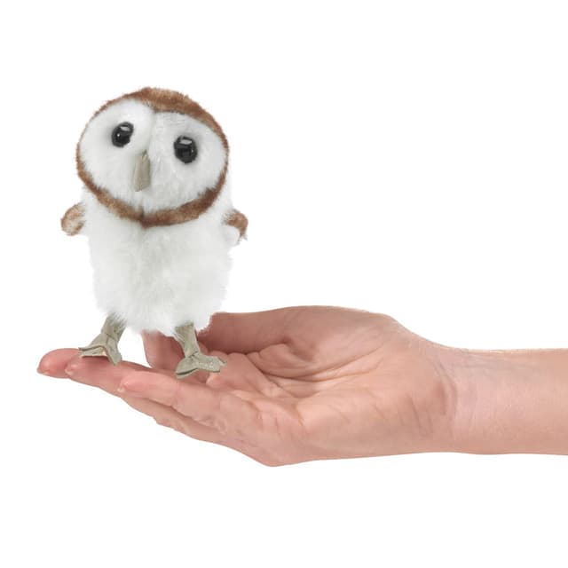🦉 Folkmanis Barn Owl Finger Puppet - Tolles Schnäppchen!
