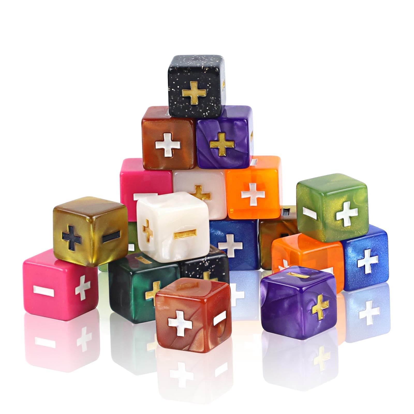 🎲 20 Stücke Bunt Mathe Würfel Set für Kinder 🧮