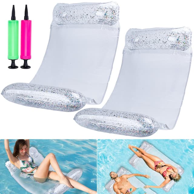 🏊‍♂️ CYFIE Aufblasbare Wasserhängematte Erwachsene - 4-in-1 Luftmatratze Pool Lounge