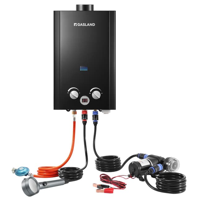 GASLAND BE264BQ120-DE Durchlauferhitzer, 10L Gas Warmwasserbereiter 🚿