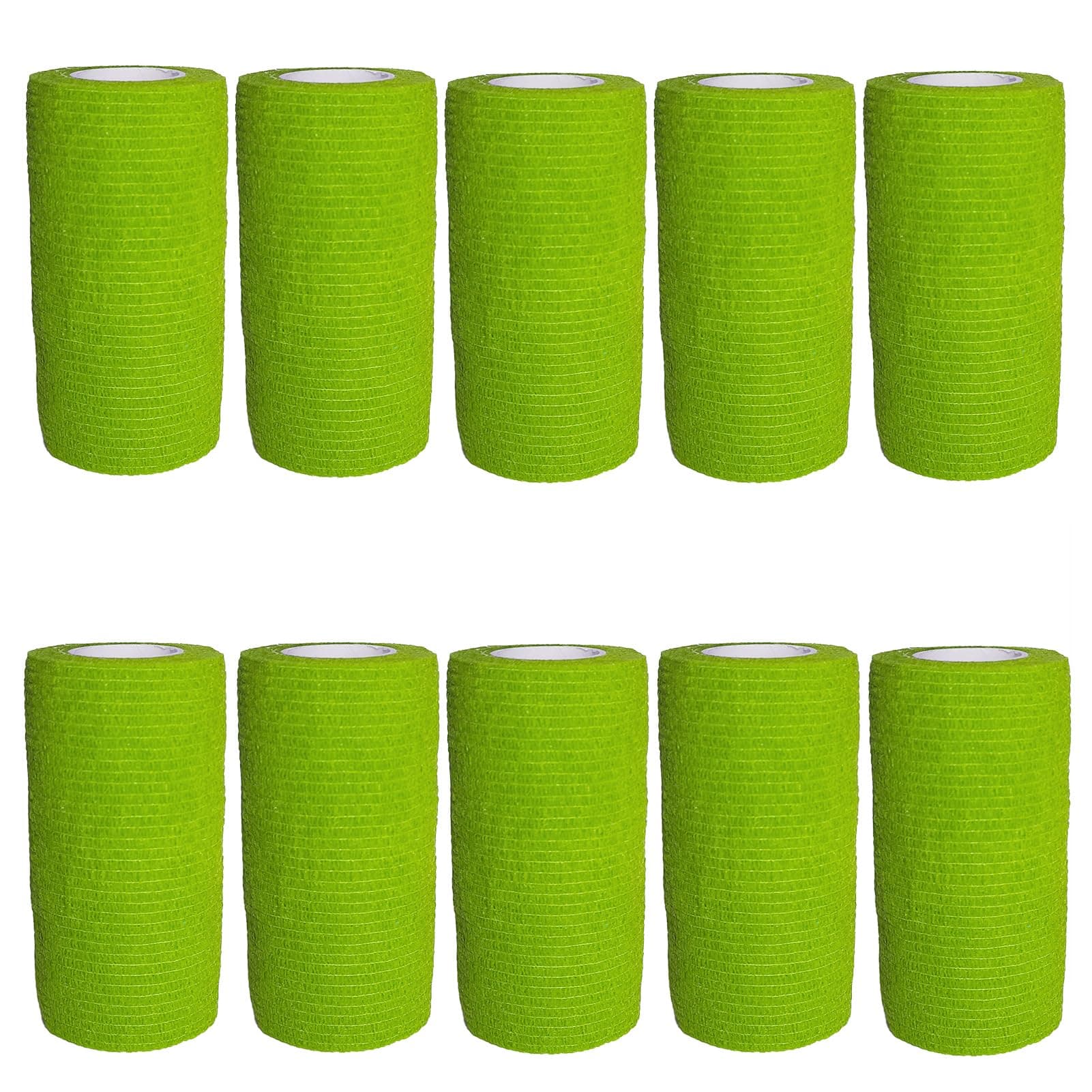 🏥 VIERSHU 10 Rollen Selbstklebender Verband 10cm - Selbsthaftende Bandage
