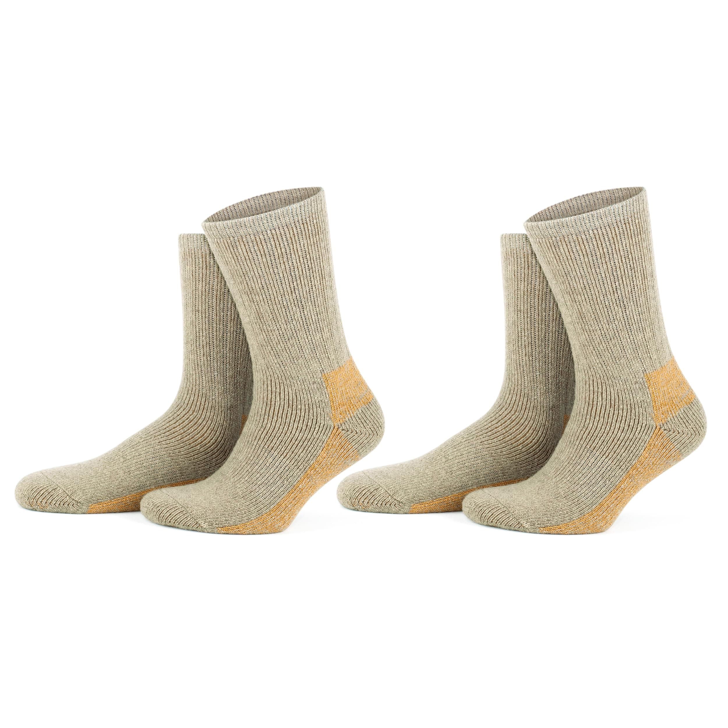 🔥 GoWith 2 Paar Alpaka Socken - Extra Dicke, Gepolsterte Wollsocken für Damen und Herren 🔥