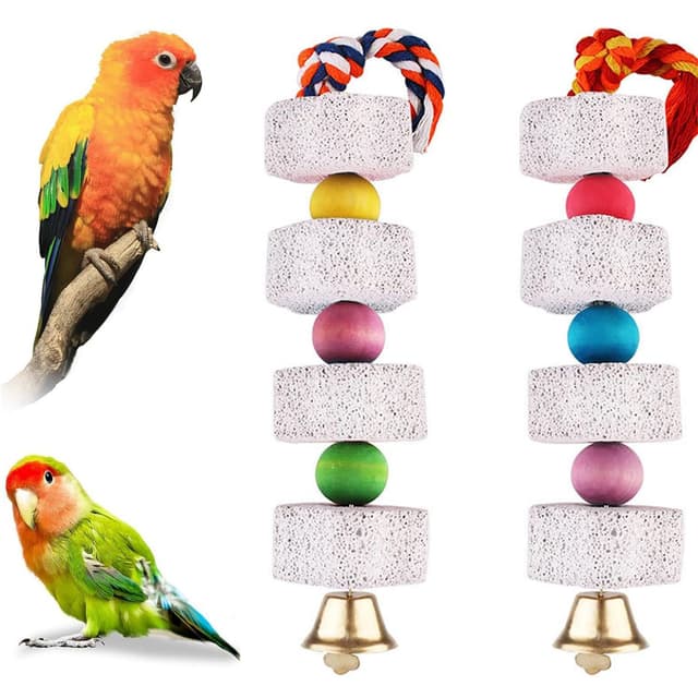 🐦 YIMINI 2 Stück Wellensittich Spielzeug 🦜 Vogelspielzeug Nymphensittich