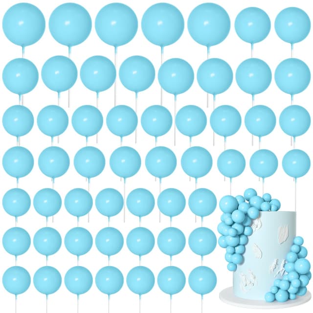 🍰 Bouiexye 75 Stück Cake Topper Dekoration Tortendeko Kugeln Deko Torte 🎈