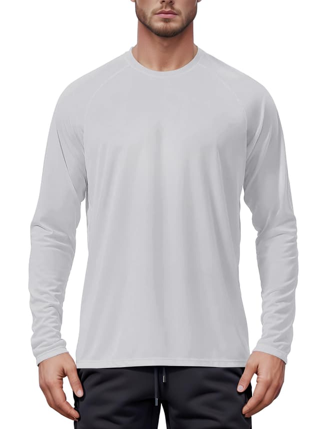 Tansozer Herren UPF 50+ UV Shirt Rashguard 🏄‍♂️ Sonnenschutz Schwimmshirt Schnelltrocknend Funktionsshirt
