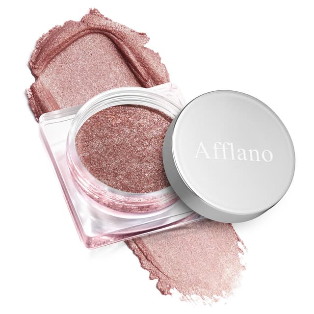DE'LANCI Roségold Glitzer Lidschatten 🌟👁️