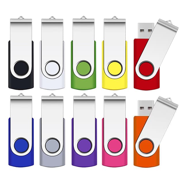 🚀 Super Deal! 10er Pack 1GB USB Sticks - Bunt & Praktisch 🌈