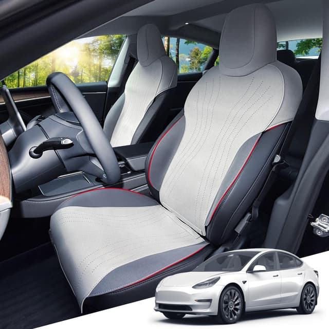 🚗🔥 ASZSK 2 Stück Tesla Sitzbezug für Model Y 2021-2024, Model 3 2021-2023